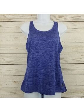 Nwt adidas climalite laser tank DT5615 womens size small blue black tank top.